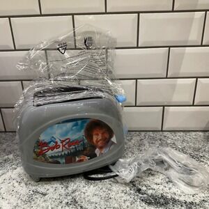 Bob Ross The Joy of Painting 2 Slice Cool Touch Toaster New In Damaged Box